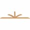 Ekena Millwork Richland Smooth Timber Gable Bracket, Western Red Cedar, 84"W x 28"H x 1 1/2"D x 3 1/2"F, 8/12 Pitch GBW084X28X0204RIC00SWR - alternate 3